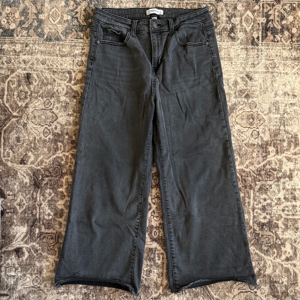Zenana Outfitters Charcoal Flare Jeans